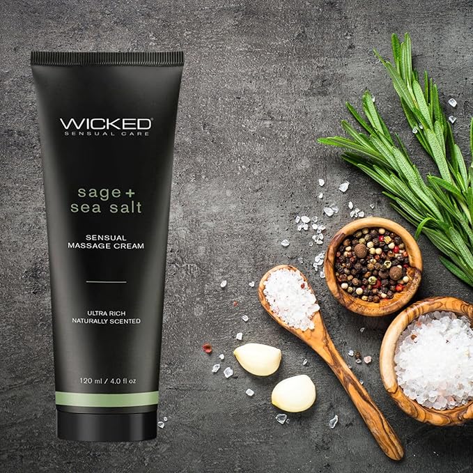 Wicked Sage+Sea Salt Massage Cream 4oz
