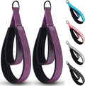 2PCS Comfortable Enhanced Thickness Pilates Double Loop Strap - D-Ring Strap for Home Gym & Yoga Workout Accessories