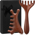 2 Pcs Wooden Scalp Massage Tool for Head Massager Comb Gua Sha Tool for Relaxation Hair Head