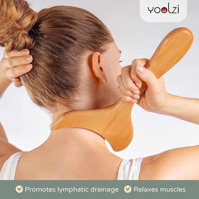 3 PCS Wood Therapy Massage Tools - Professional Maderoterapia Kit for Body Sculpting, Improving Circulation, and Muscle Relaxation