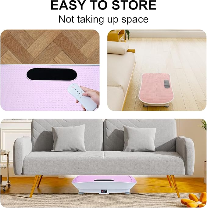 Silent Vibration Platform Crazy Fitness Massage 10-Frequency Weight Loss & Fat Burner Body Shaking Machine for Unisex