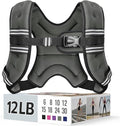 Weighted Vest for Women & Men with Reflective Stripe and Adjustable Buckle, Comfortable & Durable Rucking Vest for Walking, Running & Strength Training