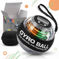 Torque ball,2026 Upgraded Wrist Ball Exerciser,Auto-Start Gyroscopic Forearm Exerciser,Hand Strengthening,Resistance,colored lights (No Counter Version,No Screen)