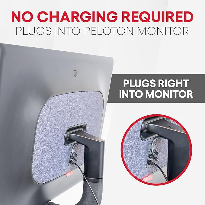 TrubliFit Fan for Peloton Bike & Peloton Treadmill - Accessories for Peloton - Fits Original Bike, Bike+ or Tread - No Batteries or Charging Required