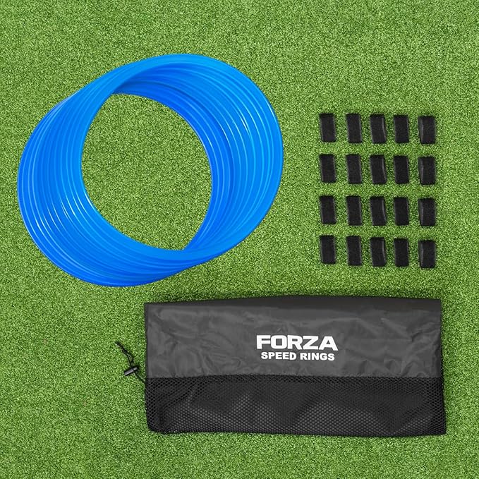 FORZA Agility Rings [12 Pack] | Speed & Agility Training Equipment for Athletes - Available in 10 Colors