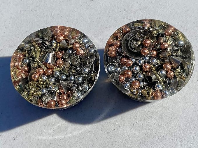 Lapis Orgone Generator Energy Accumulator 528Hz/7.83Hz/Advance Harmonics Many Beautiful Ingredients and Colors! (Lapis)