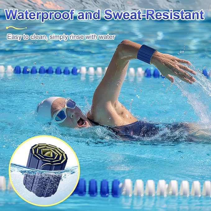 2025 Upgraded Magnetic Ankle Weights for Women, Wrist Weights,Silicone (Waterproof), Non-Slip, Easy Wear, Adjustable (Men & Women), Ideal for Jogging/Yoga/Pilates & More, Great Gift.（2 Pack）