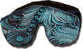 Handmade Weighted Sleep Eye Mask Yoga Pillow - Flax Seed Fill - Unscented - Dark Turquoise - TEMF-DT