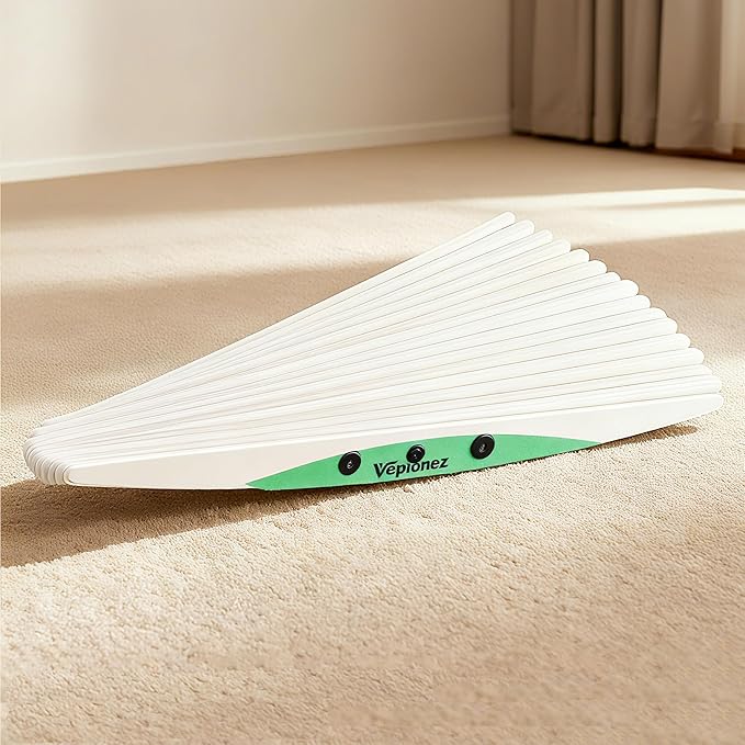 Wooden Balance Board, 440LBS Capacity Wobble Balance Board for Standing Desk 3D Design Anti-Fatigue Anti-Slip Rocker Board for Core Strength, Physical Therapy,Surfers Skiing Skateboarding Simulation