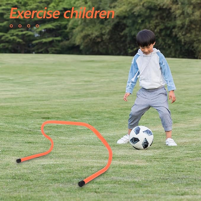 2pcs Plastic Agility Hurdles 23cm Wear-Resistant Running Training Equipment for Football Basketball Speed and Agility Practice