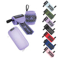 Professional Wrist Wraps, Heavy-Duty Support with Thumb Loop 18 Inch Pair for Powerlifting, Bodybuilding, Cross Training - Mesh carry pouch included (Purple)