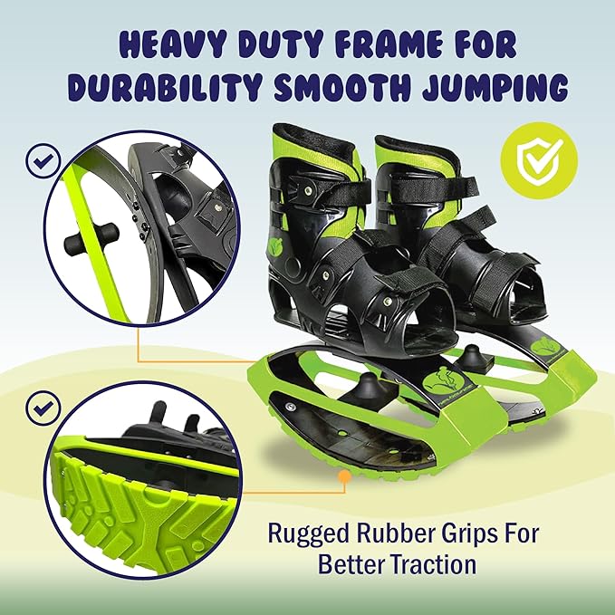 New Bounce Jumping Shoes - Kangaroo Jumping Shoes for Kids - Exercise Moon Shoes - Bouncy Shoes for Ages 8-12 - Size 1-6 (32-38 EU)