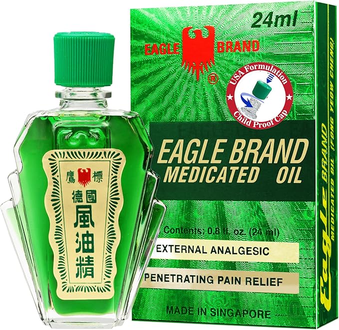 Eagle Brand Natural Medicated Oil, Includes 12 Individual 0.8oz. Bottles