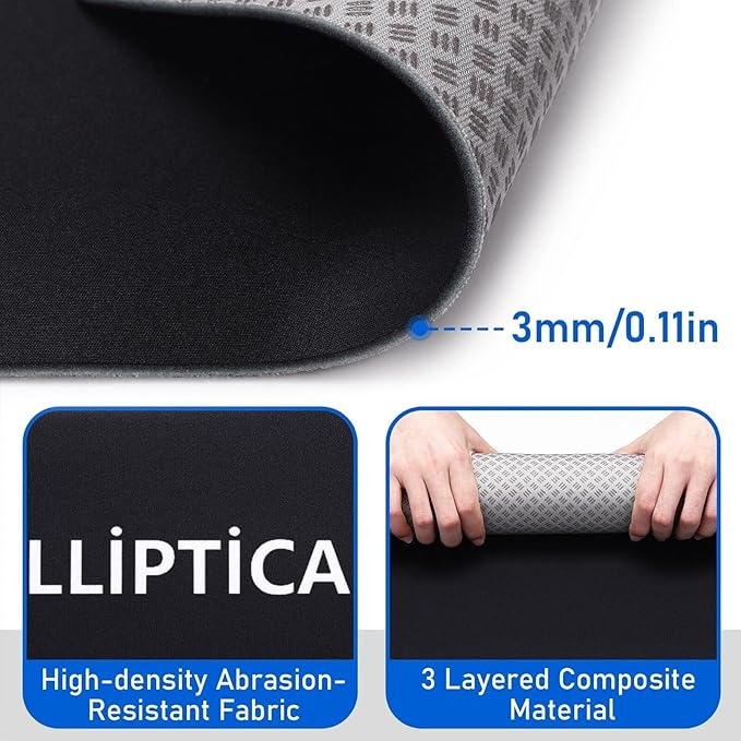 Exercise Bike Trainer Mat, Exercise Equipment Protective Floor Mat for Under Stationary Bike, Spin Bike, Fitness Equipment