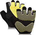 Workout Gloves for Women - Breathable Weight Lifting Gloves with Non-Slip Silicone Padding, Fingerless Gym Gloves for Cycling, Rowing, Pull Ups & Training (4 Sizes)