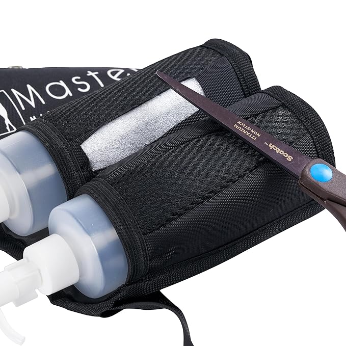 Master Massage Double Bottle Massage Oil Holster Bag- Lotion Bag Dual Kit–Massage Lotion Holster Two 8 Oz Refillable Pump Dispenser