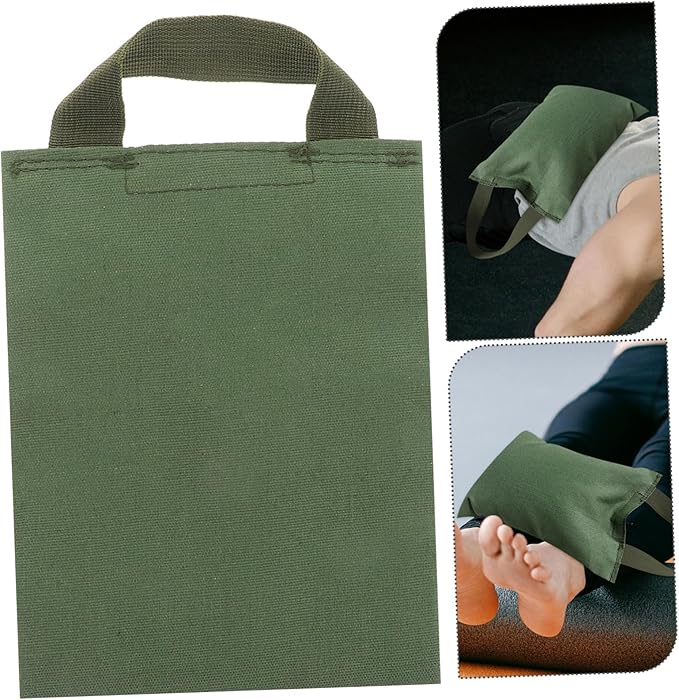 2Kg Weighted Sandbag for Yoga Fitness Portable Canvas Bag with Handle for Versatile Training Empty Design for Custom Weight Modification