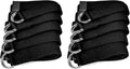 Sunshine Yoga 10-Pack Yoga Strap, 8-Foot Yoga Straps With Anti-Slip D-Ring Buckle, Adjustable Leg Stretching Strap, Exercise Stretch Strap for Muscle and Hamstring Stretch
