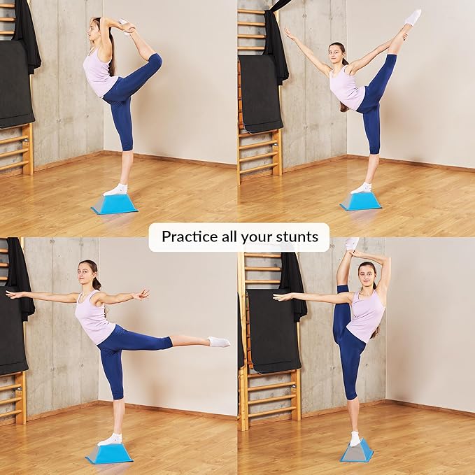 Stunt Trainer Stand for Cheerleading | Portable Cheer Balance Trainer | Stunting Flyer Practice Platform | Lightweight Gymnastics Balance Block | Cheerleading Equipment for Safe Skill Training