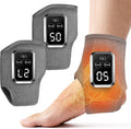 YAZHI Foot Massager 2-in-1 Warming Wrap – Relax & Renew Foot & Ankle Massager with 3 Modes & 4 Heat Levels, Portable for Home or Travel 2pack