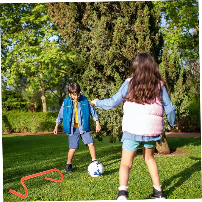 4pcs Agility Hurdles Portable Lightweight Training Equipment for Preschool PE Class Indoor Outdoor Sports Team Activities Material