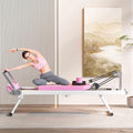 Foldable Pilates Reformer Machine for Home, 330 lb Capacity, Double Resistance, High-Density Cushion, Easy Assembly, Ideal for Home & Studio Workouts
