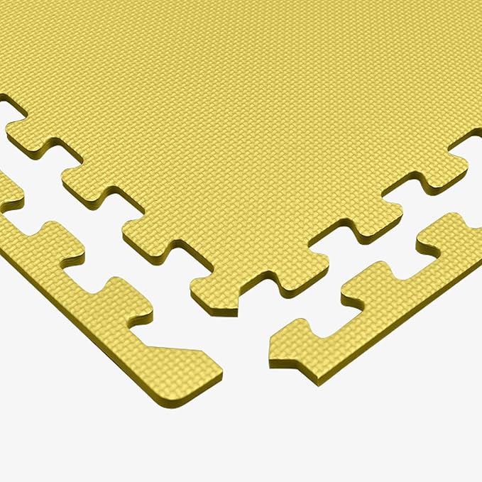 We Sell Mats 3/8" Thick Multipurpose EVA Foam Exercise Floor Mat, Interlocking Tiles, Anti-Fatigue for Home or Gym