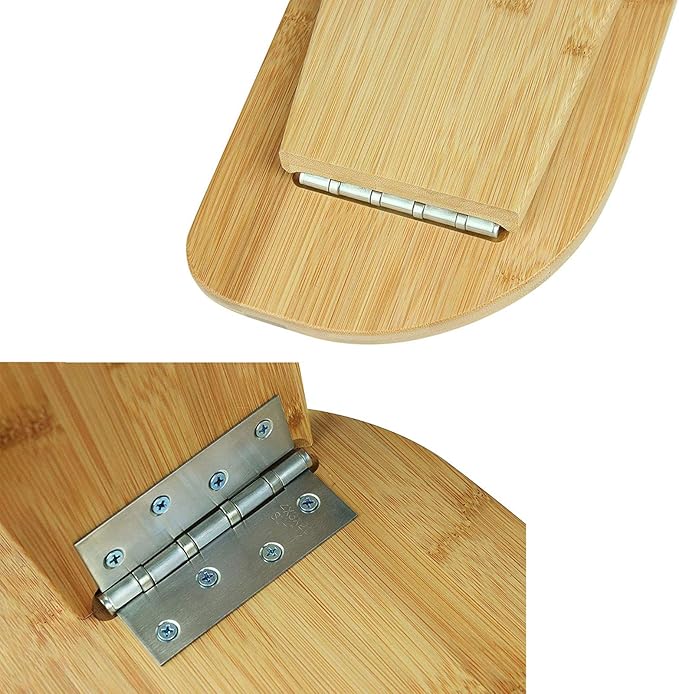 Bamboo Ergonomic Folding Meditation Bench - Meditation Chair Folding - Ideal for Vipassana and Transcendental Meditation - Including Handbag