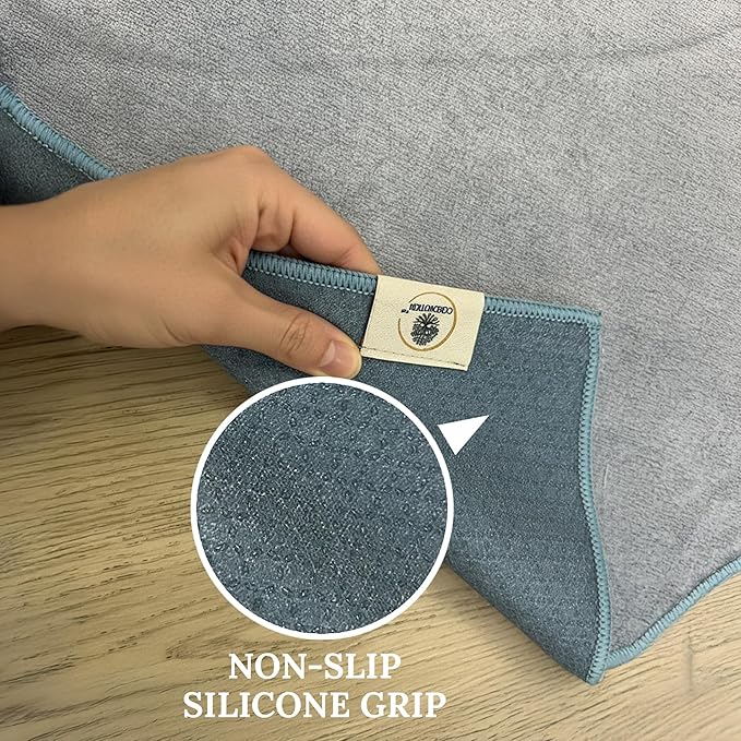 Multipurpose Mat Towel 26.5" x 72" - Christian Faith-Based Fitness Towel with Non-Slip Silicone Grip, Quick Drying & Sweat Absorbent for Yoga, Pilates, Gym, Picnic & Outdoor Activities