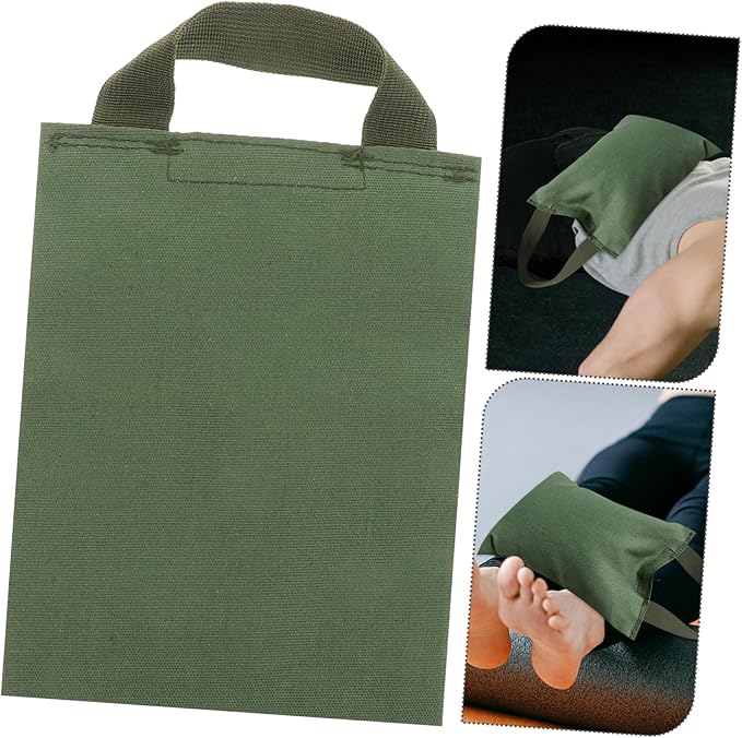 2Kg Adjustable Weighted Sandbag for Yoga and Fitness Canvas Training Bag with Handle for Muscle Strengthening and Balance Exercises Empty Fillable Gym Sandbag for Pilates and Weightlifting