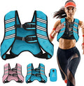 Weighted Vest for Women Men, 6lb/8lb/12lb/16lb/20lb/25lb/30lb Adjustable Weight Vest with Reflective Stripes for Workout, Strength Training, Running, Fitness, Muscle Building, Weight Loss, Rucking Vest With Phone Pouch