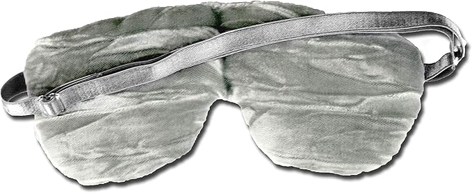 Handmade Opulence Yoga Eye Pillow - Weighted Flaxseed Fill, Lavender Aromatherapy, Satin & Velvet, Adjustable Strap - Ideal for Meditation & Restful Sleep - Lovely Lilac - TEMFL-LL