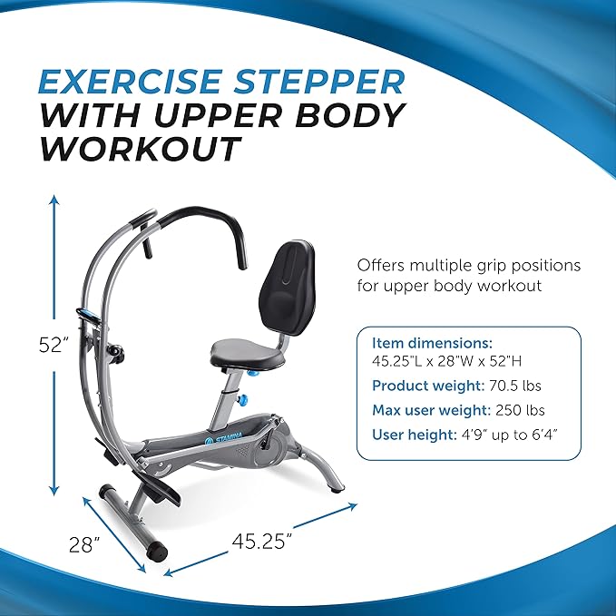 Stamina Products Folding Stepper with Monitor