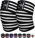 AQF Knee Wraps Weight Lifting Bandage - IPL and USPA Approved Gym Knee Support - Heavy Duty 78” Elasticated Support Straps Guard Powerlifting, Squatting (Pair)