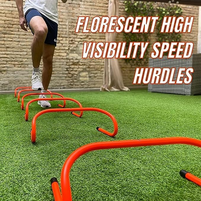 Speed Training Agility Hurdles for Athletes - 2-Pack - Speed and Agility Training Equipment for Soccer Basketball Football Hurdle Training (Size : H 50cm)
