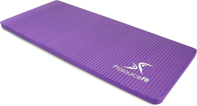 ProsourceFit Extra Thick Yoga Knee Pad and Elbow Cushion 15mm (5/8”) Fits Standard Mats for Pain Free Joints in Yoga, Pilates, Floor Workouts