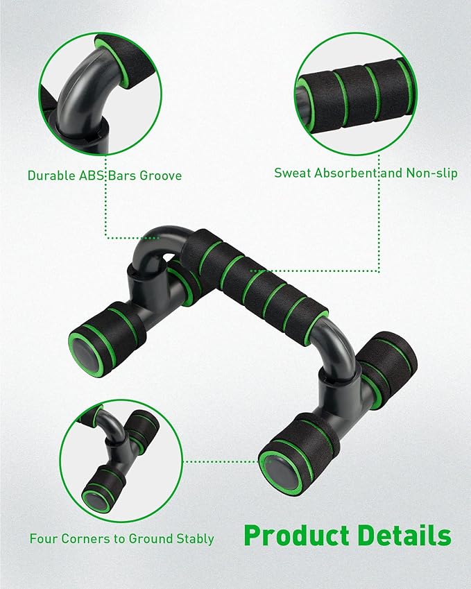 Push up Bar, Structure Portable for Home Fitness Training, Push Up Stands Handle for Floor Workouts, Suitable for Men and Women.
