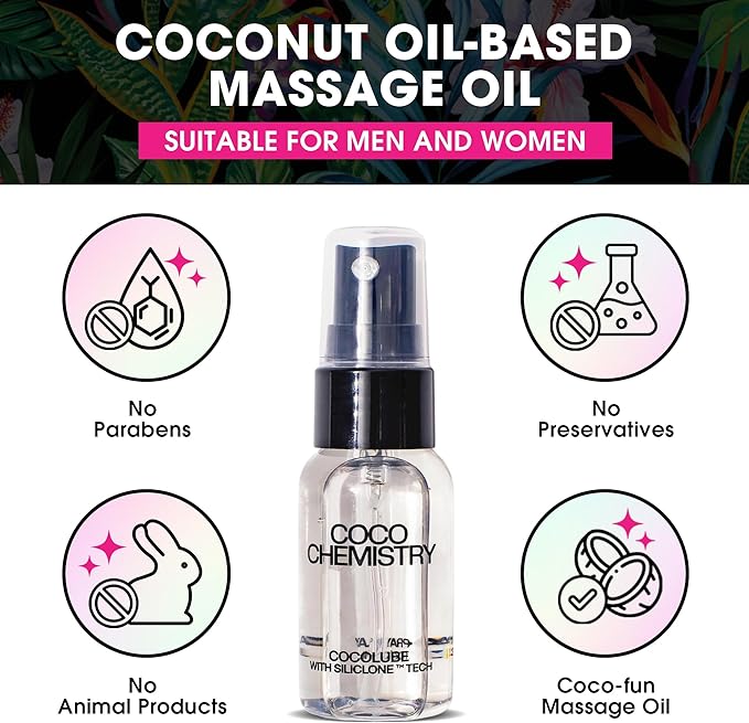 Cocolube Spray - 1oz Coconut Oil Hydrating Body and Massage Oil with SiliCLONE Technology, Lightweight, Non-Greasy Moisturizer for Skin and Hair, Silicone-Free, Travel Size, Ultimate and Comfort
