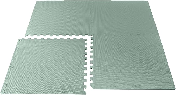 We Sell Mats 3/8" Thick Multipurpose EVA Foam Exercise Floor Mat, Interlocking Tiles, Anti-Fatigue for Home or Gym