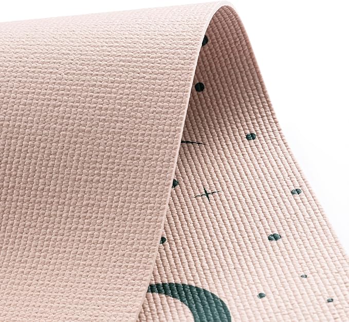 Myga Silk Print Kids Yoga Mat,Non-Slip Yoga Mat for Childrens Exercise, Fitness, Yoga and Mindfulness Lightweight, Easy Clean Play Mat for Girls and Boys