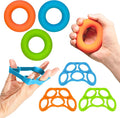 RMS Hand Grip Strengthener, Finger Exerciser, Grip Strength Trainer 6 Pieces Kit for Finger, Wrist, Carpal Tunnel, Arthritis Pain Relief. Stress Relief - Occupational Equipment for Disabled