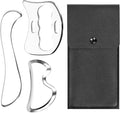 3-in-1 Stainless Steel Gua Sha & IASTM Muscle Scraping Massage Tools Set for Soft Tissue Therapy – Ideal for Physical Therapy & Body Recovery
