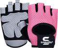 SAWANS Workout Gloves for Men and Women Weight Lifting Gloves Gym Fitness Exercise Cycling Pull ups Microfiber Lightweight Breathable Non-Slip Silicone Padded Palm Grip Protection
