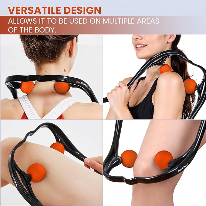 Gideon™ Neck and Shoulder Therapeutic Self-Massage Tool Dual Trigger Point Deep Tissue Massage