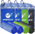 YQXCC Cooling Towels | 4 Pack 47"x12" | Ice Cool for Neck | Microfiber Soft Breathable Chilly | for Yoga, Sports, Golf, Gym, Camping, Running, Fitness, Workout & More Activities