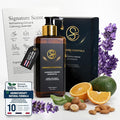 Aromatherapy Massage Oil - Lavender Oil & Orange 10 Fl Oz - Thai Body Oil for Massage Therapy with Jojoba, Avocado, Argan, Aloe, Almond - Relaxing Body Care & Self-Care