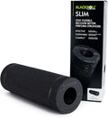 BLACKROLL - SLIM Foam Roller, Portable Massage and Fitness Tool for Muscle and Myofascial Release, Compact for Yoga and Workouts, Trigger Point Therapy, Foot Roller and Back Stretcher, 12” x 4”, Black