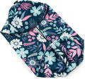 Yoga Studio Spare Organic Cotton Bolster Covers With Handle And Zipper (Blue Flowers)