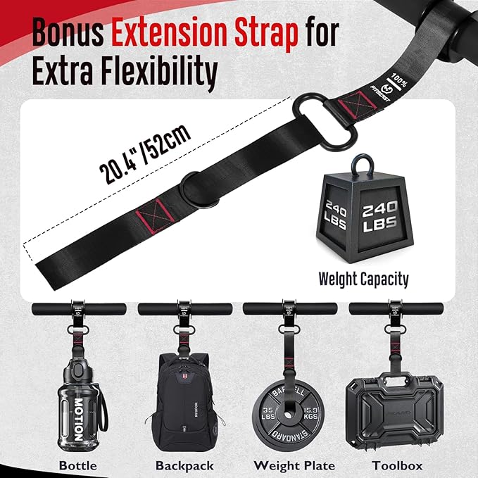 FitBeast Forearm Strengthener & Forearm Exerciser, Wrist Roller with Thicker Handle, Forearm Strength Trainer with Adjustable Strap - Ideal for Grip Strength, Muscle Building, Rehabilitation