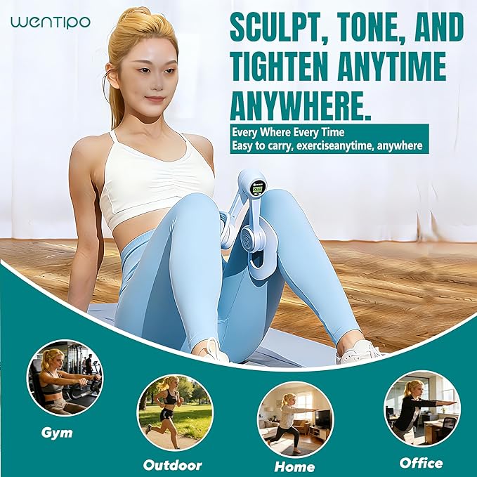 Thigh Trainer & Kegel Exerciser for Women, ,Pelvic Floor Trainer, Postpartum Rehabilitation, Trimmer Inner Thigh,Toner Workout Portable Home Gym Device with Smart Screen Display